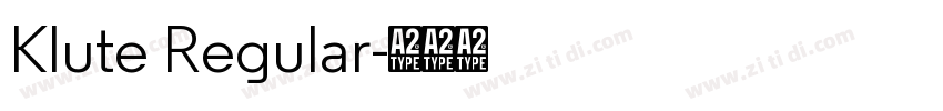 Klute Regular字体转换